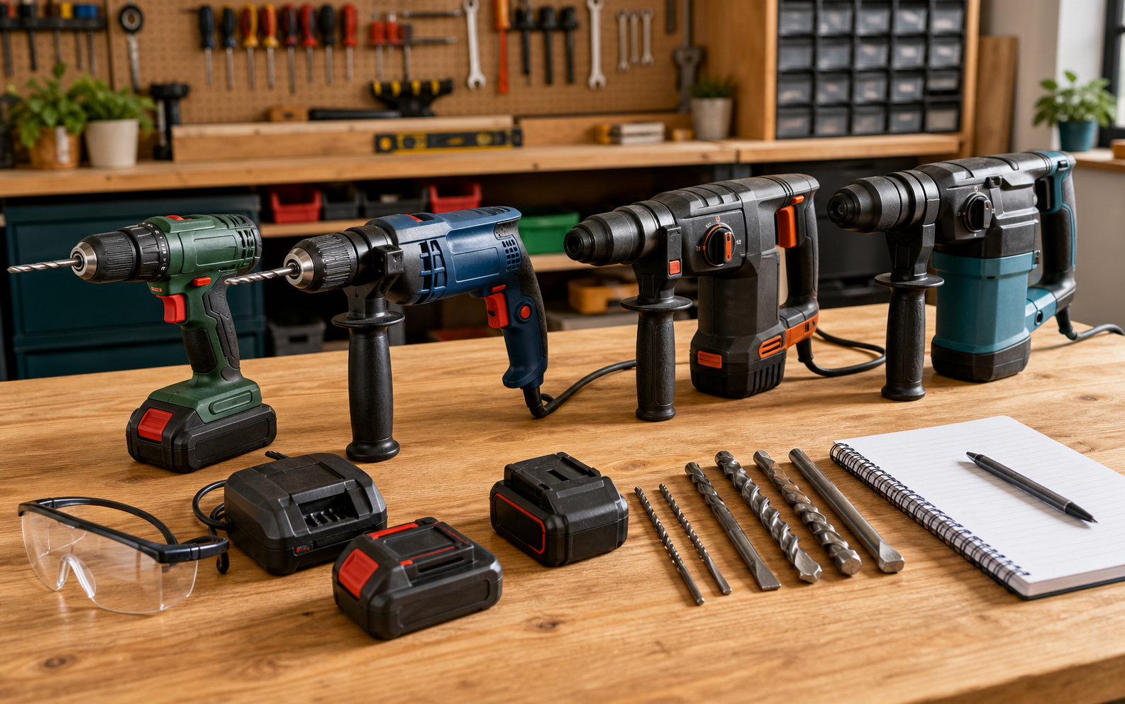 Comparativa de taladros para casa y bricolaje