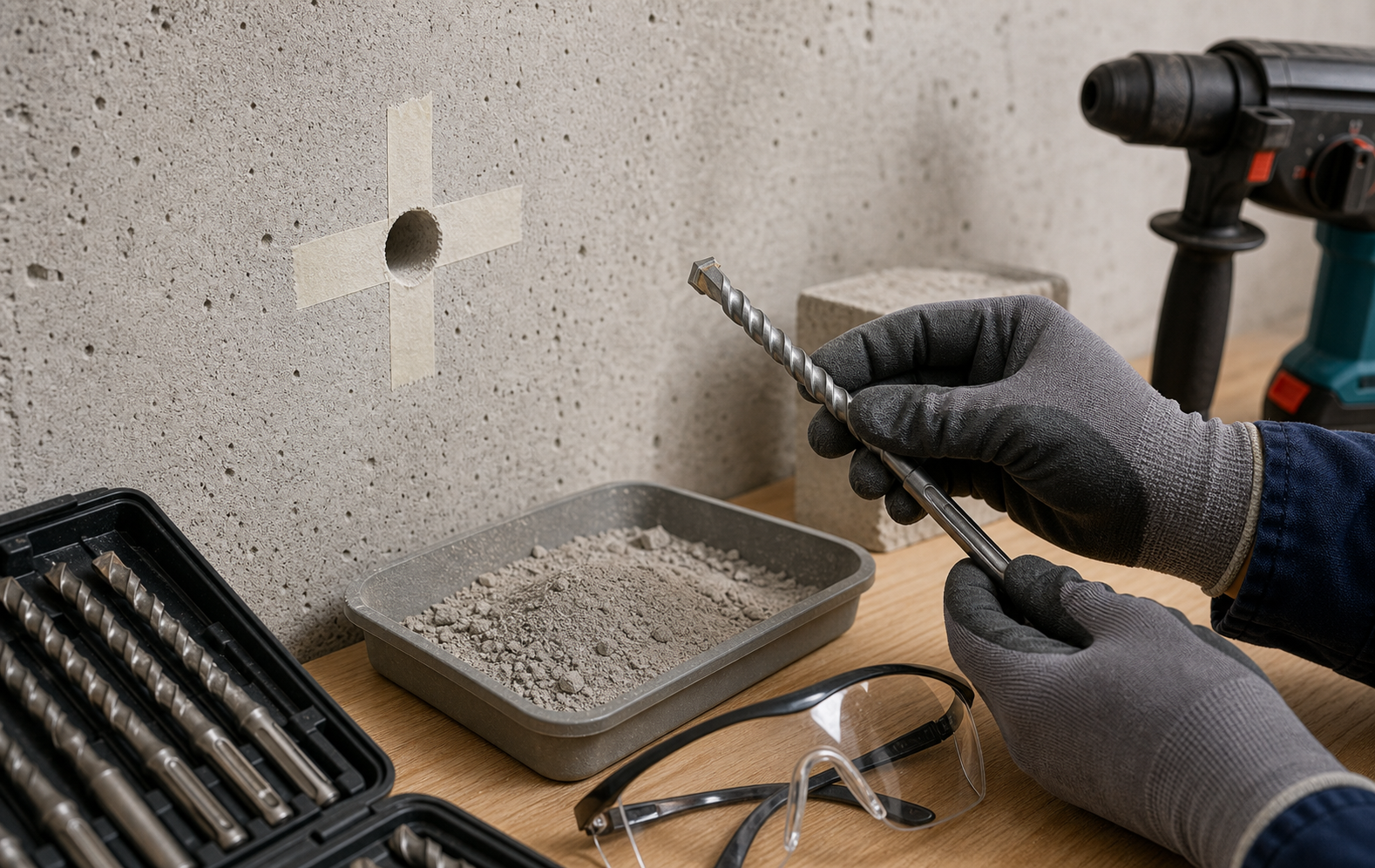 Taladros para pared dura y hormigon
