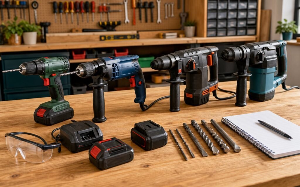 Comparativa de taladros para casa y bricolaje